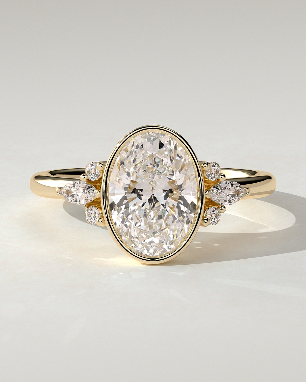 Meesha Bezel Round Ring