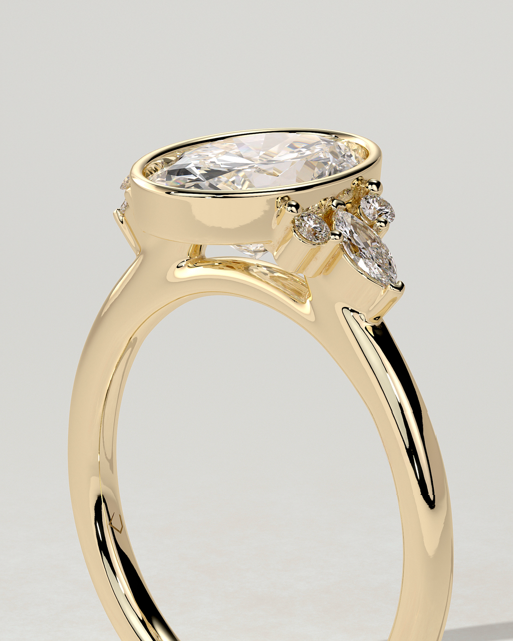 Meesha Bezel Round Ring