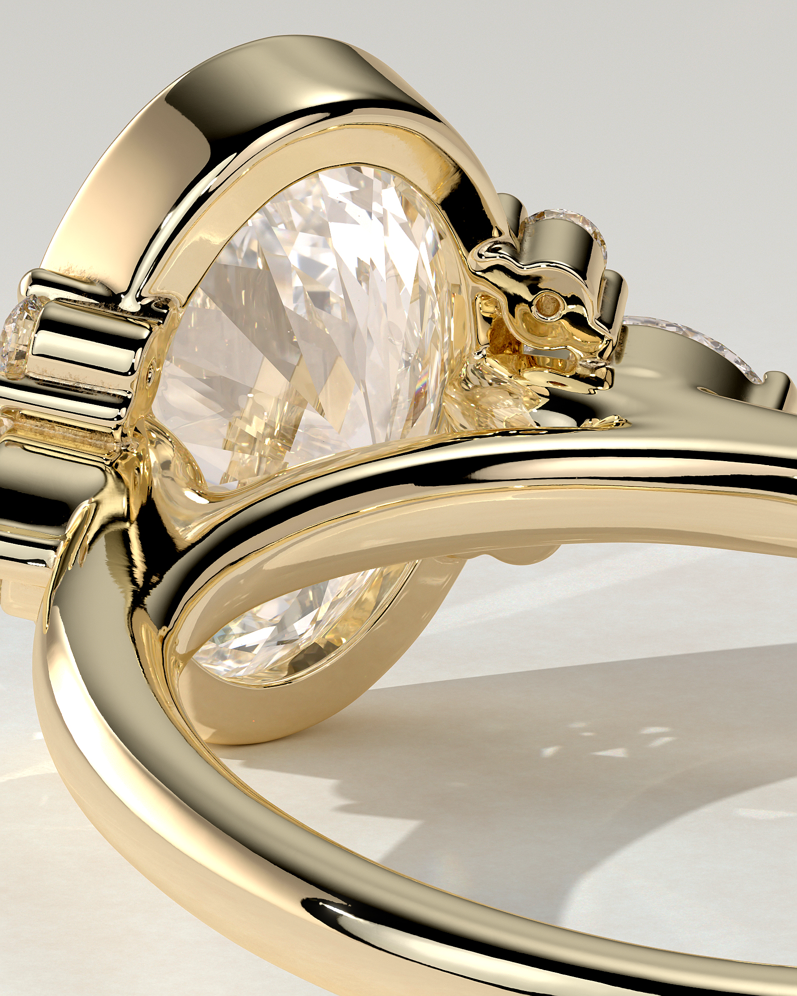 Meesha Bezel Round Ring