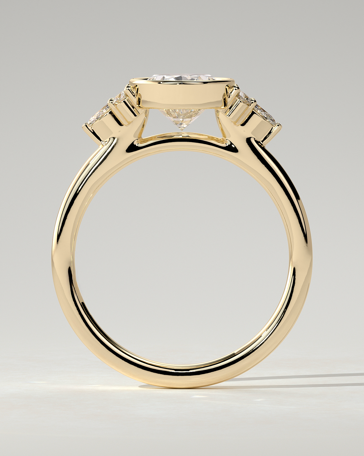 Meesha Bezel Round Ring