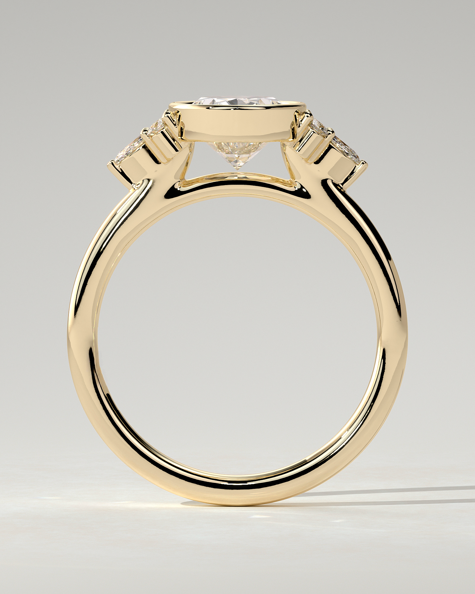 Meesha Bezel Round Ring