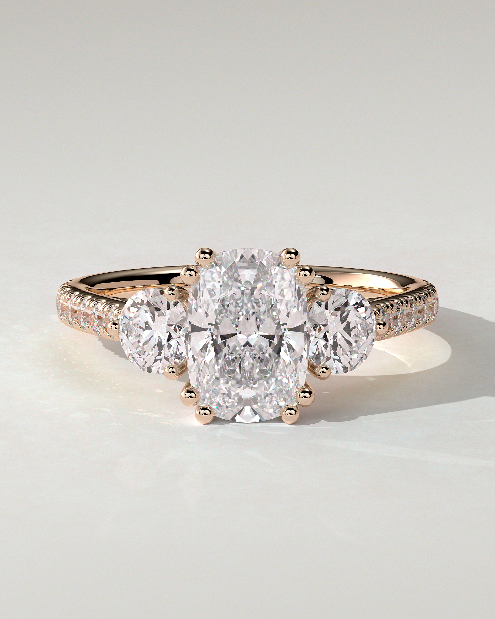 Meghan Trilogy Cushion Ring