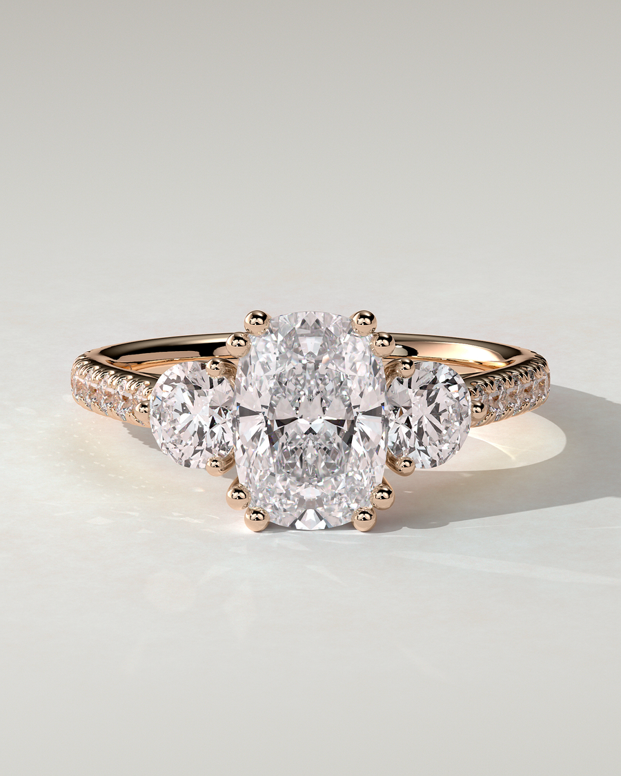 Meghan Trilogy Cushion Ring