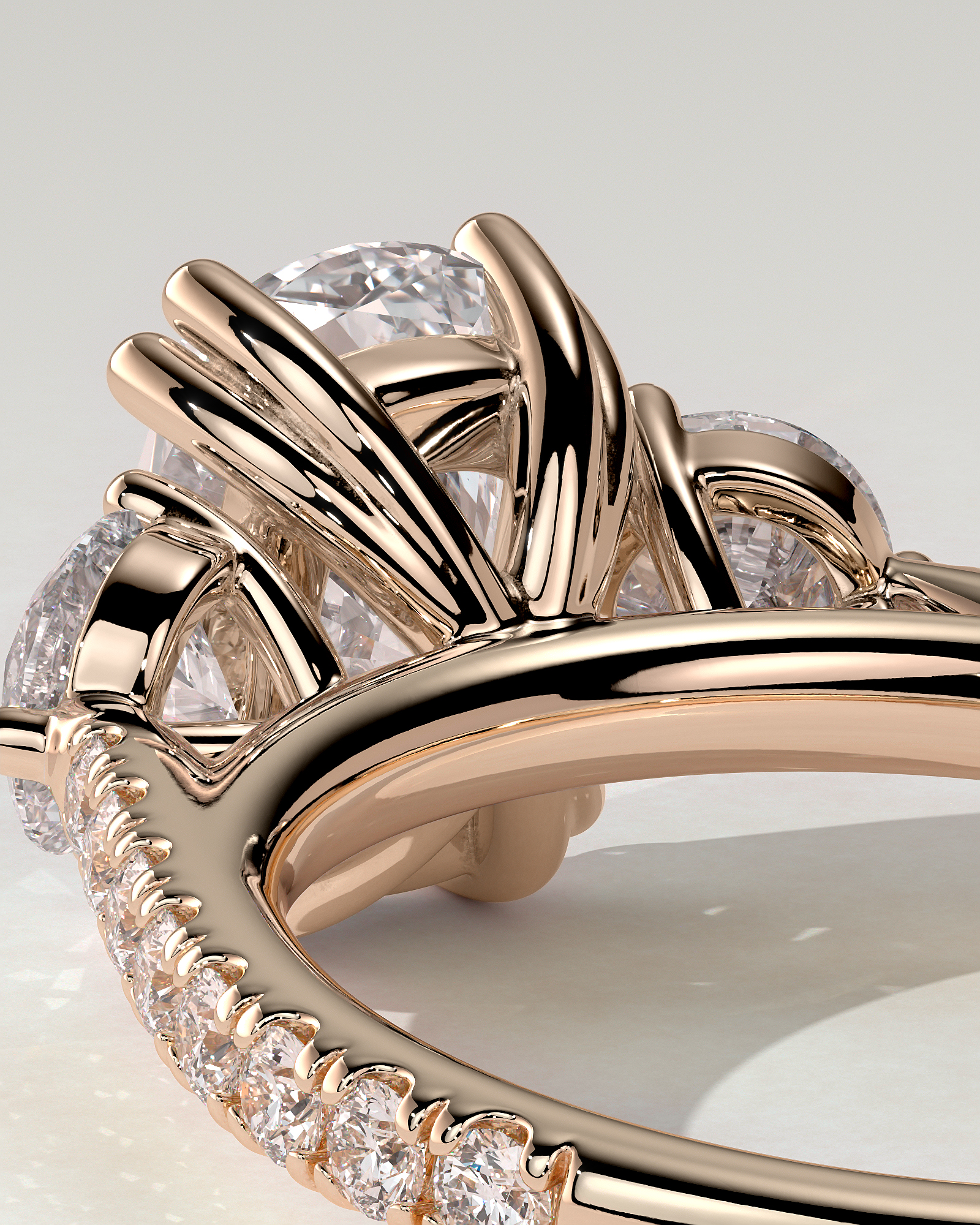 Meghan Trilogy Cushion Ring