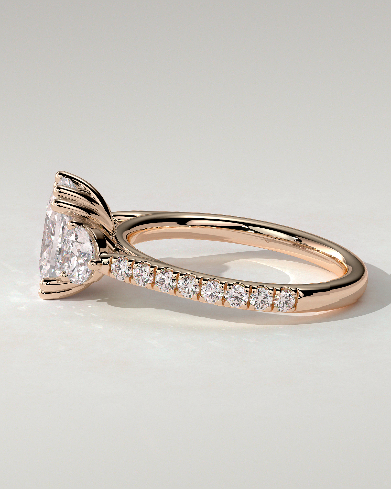 Meghan Trilogy Cushion Ring