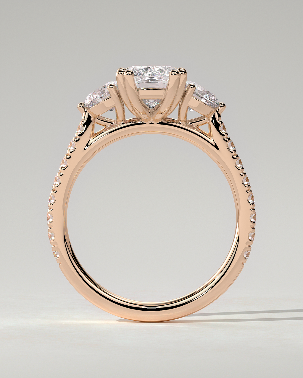 Meghan Trilogy Cushion Ring