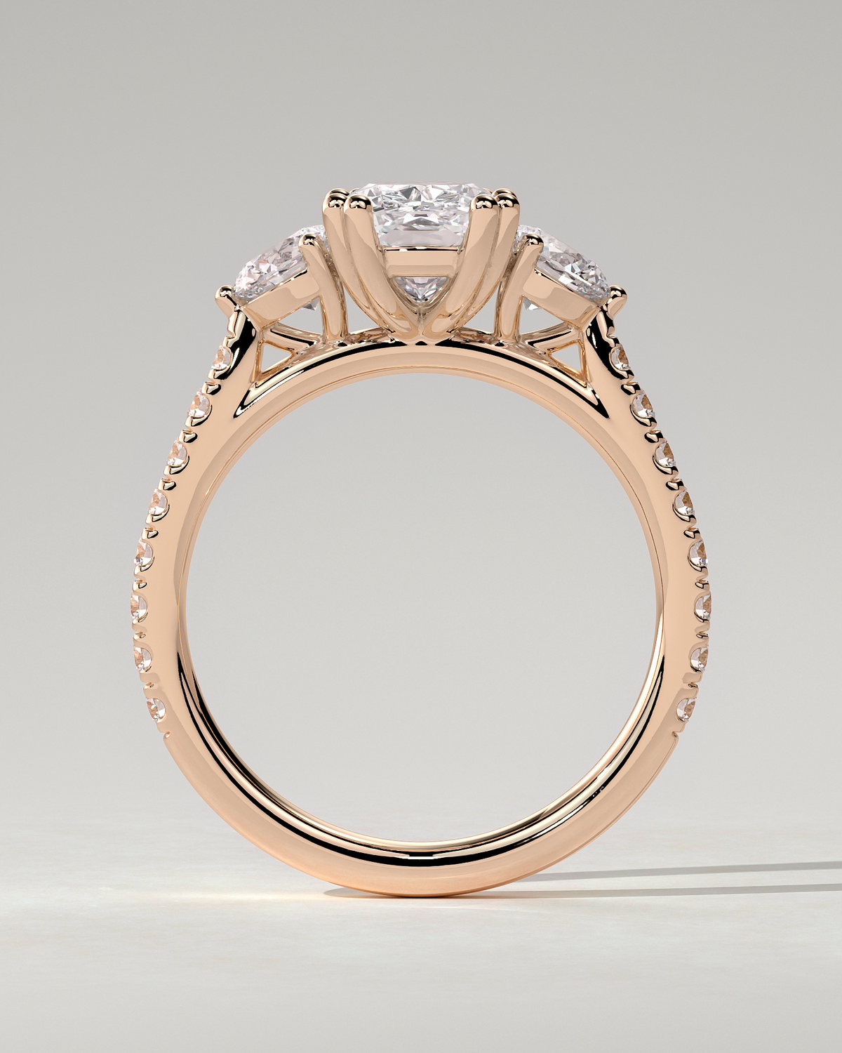Meghan Trilogy Cushion Ring