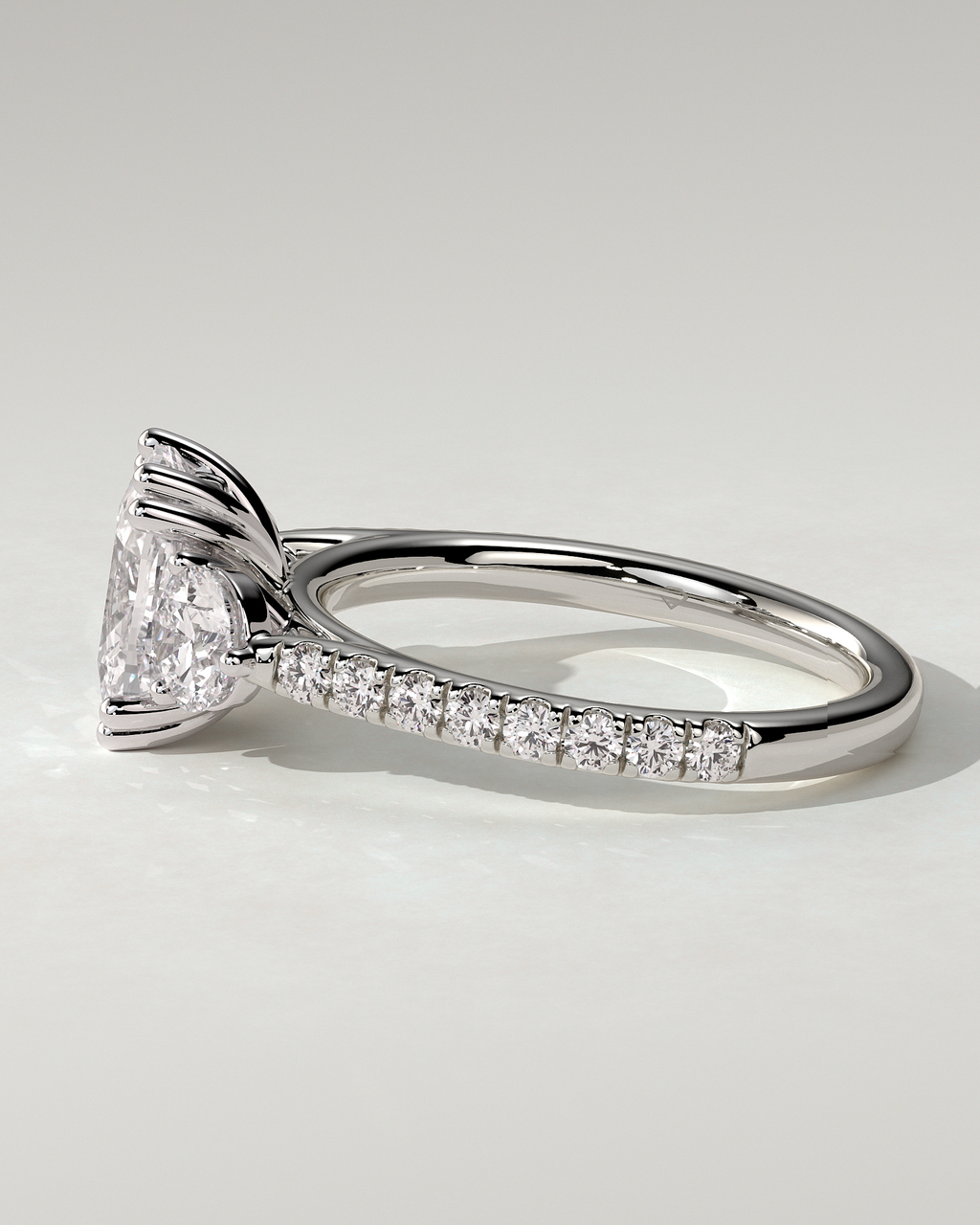 Meghan Trilogy Cushion Ring