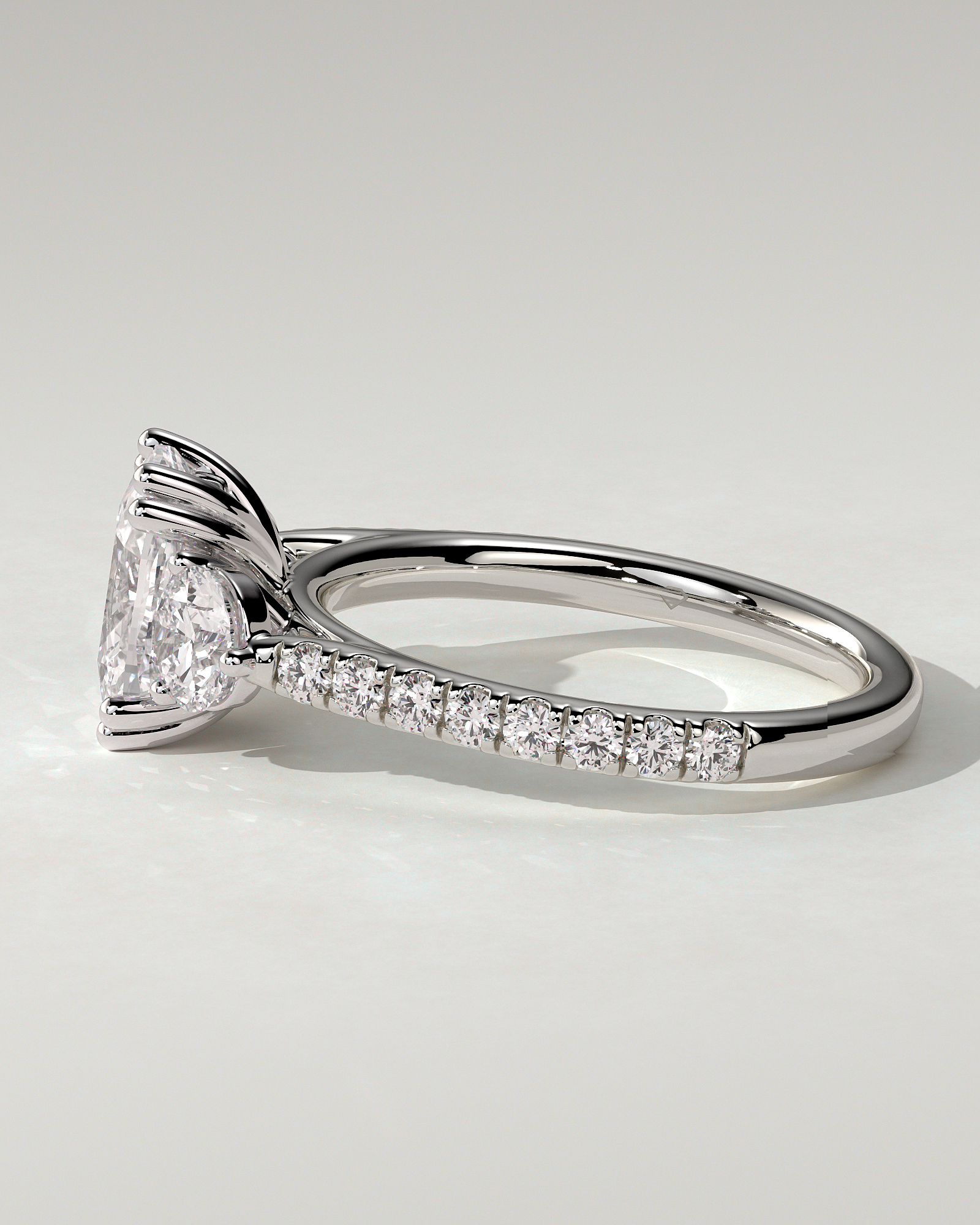 Meghan Trilogy Cushion Ring