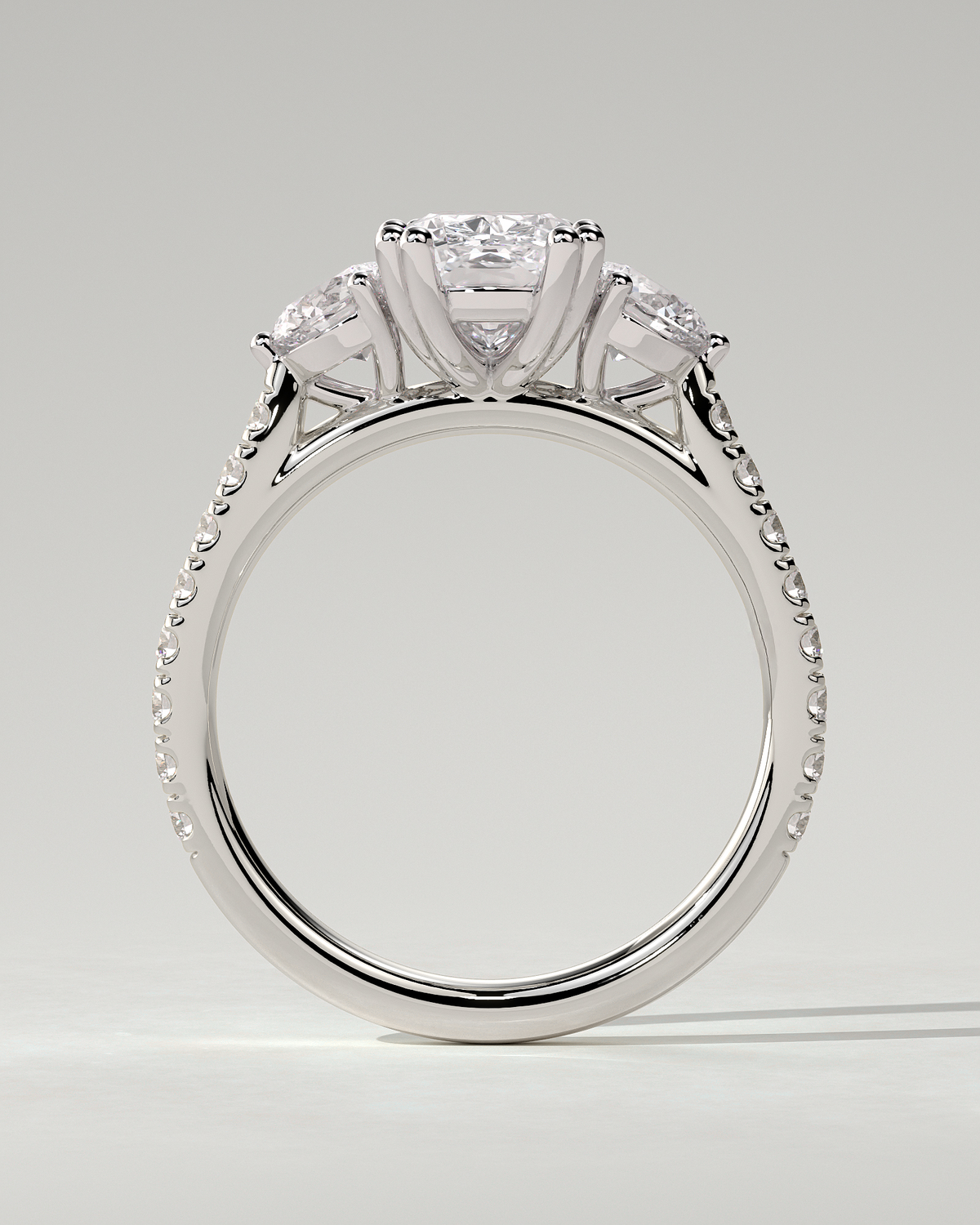 Meghan Trilogy Cushion Ring