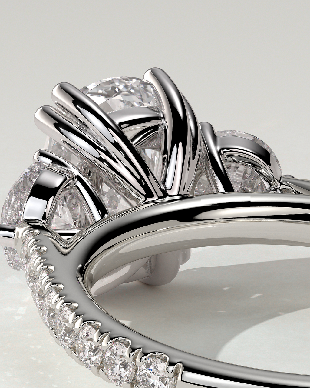 Meghan Trilogy Cushion Ring