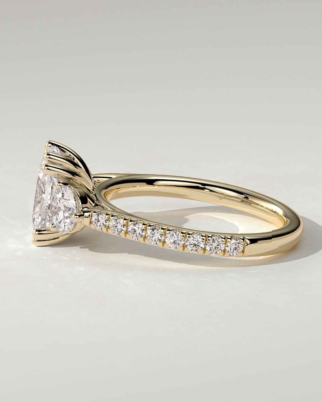 Meghan Trilogy Cushion Ring