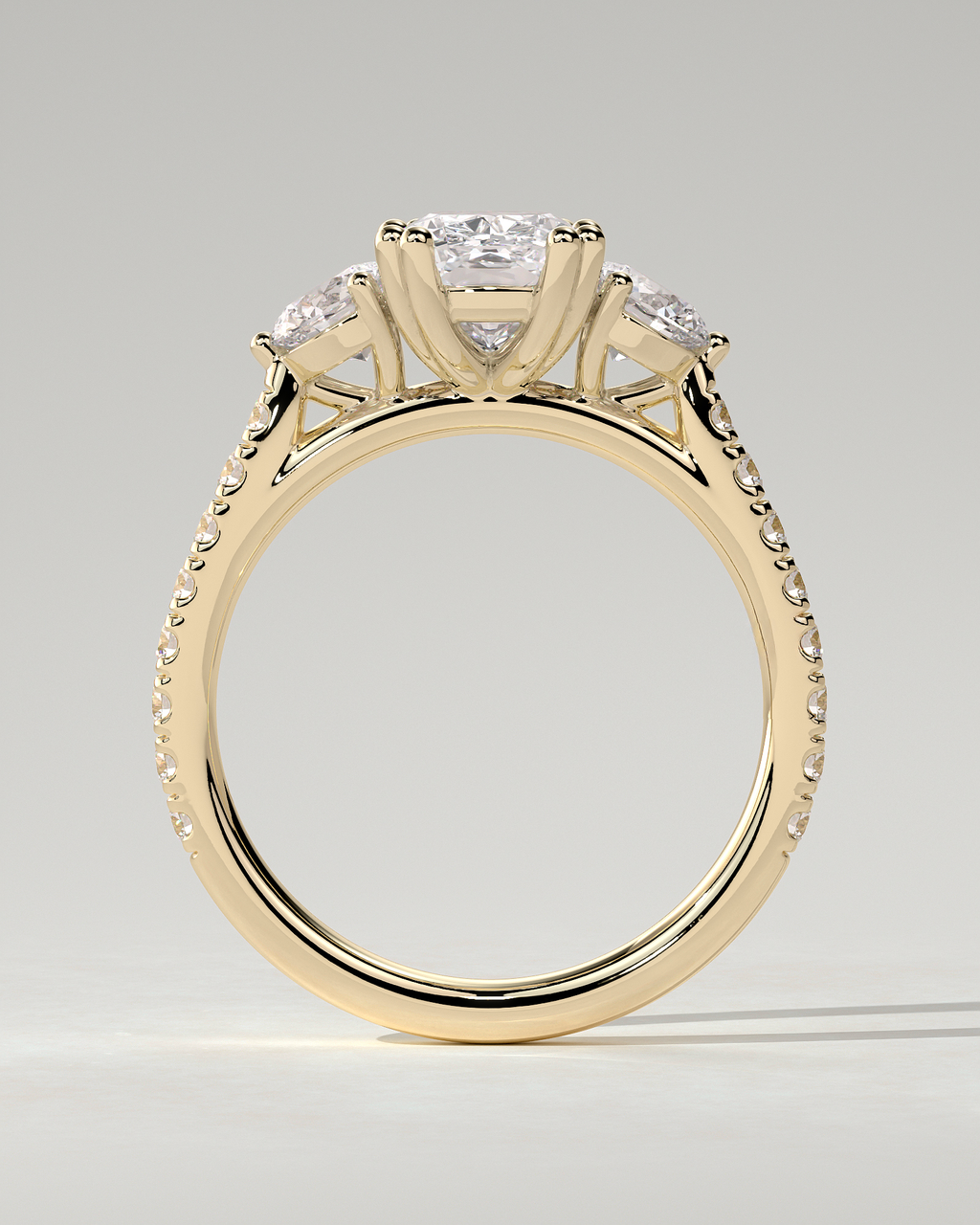 Meghan Trilogy Cushion Ring