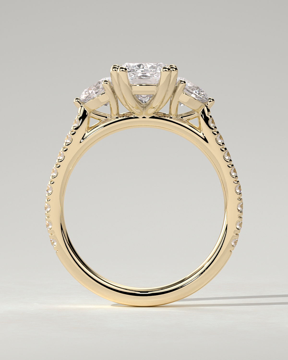 Meghan Trilogy Cushion Ring