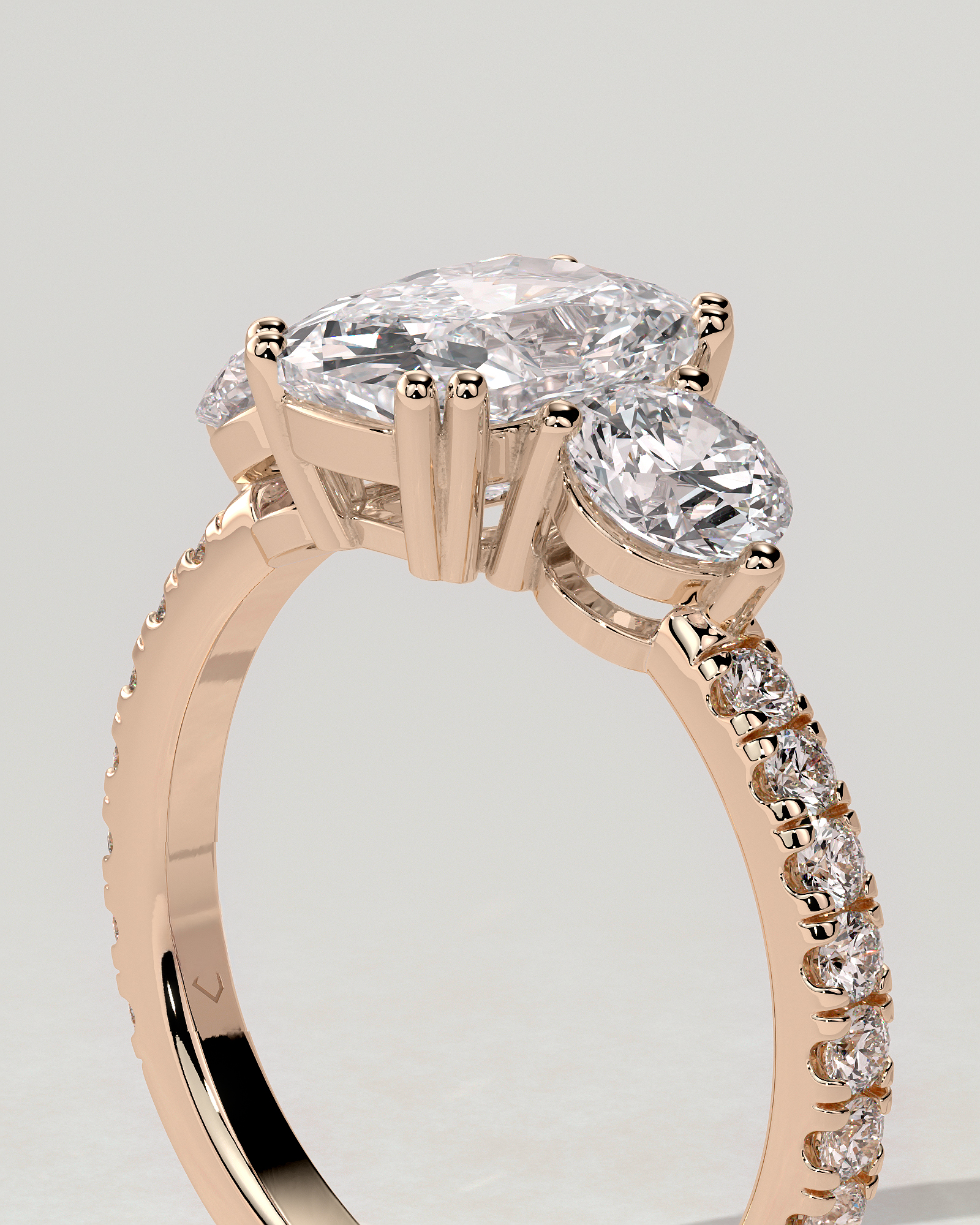 Meghan Trilogy Cushion Ring