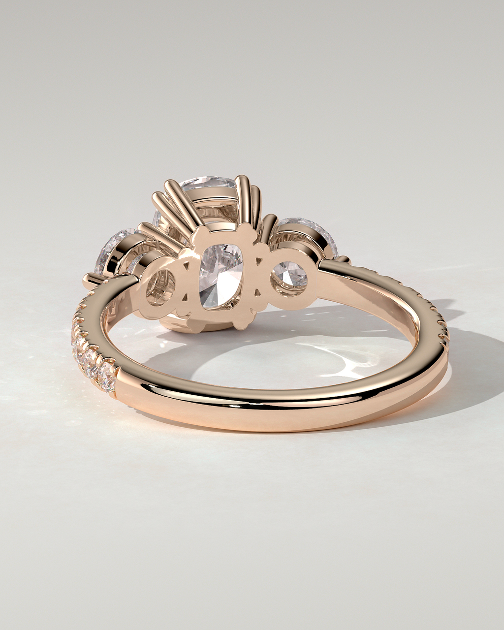 Meghan Trilogy Cushion Ring