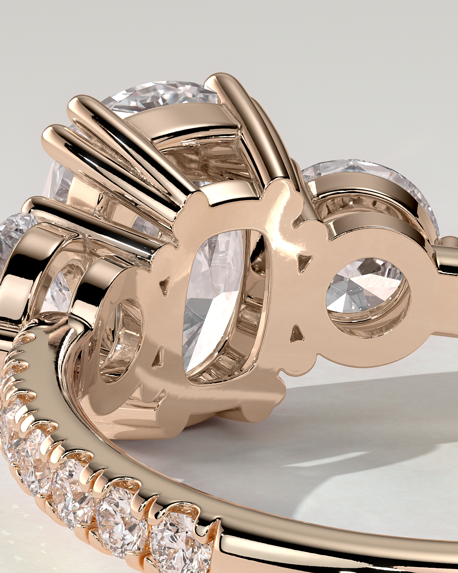 Meghan Trilogy Cushion Ring