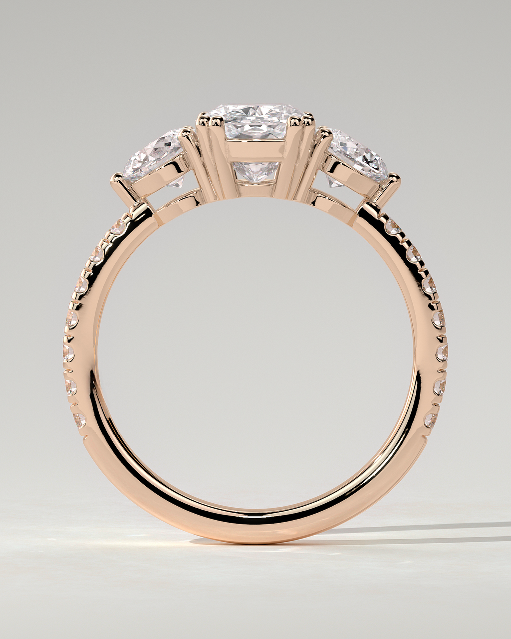 Meghan Trilogy Cushion Ring