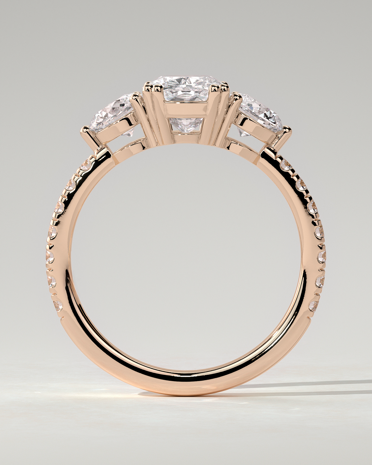 Meghan Trilogy Cushion Ring