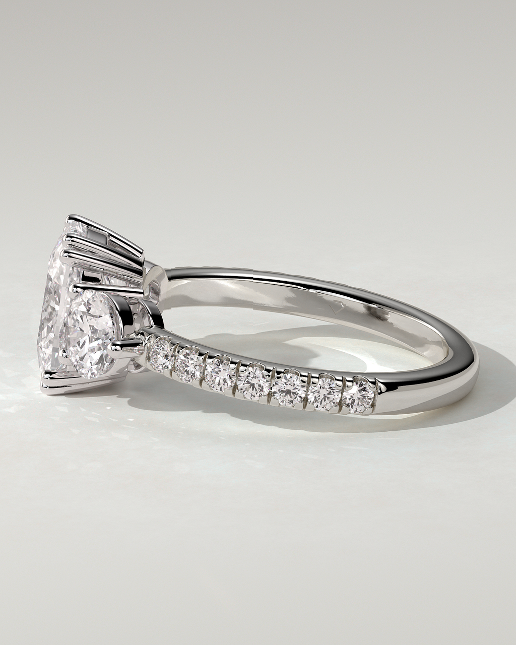 Meghan Trilogy Cushion Ring