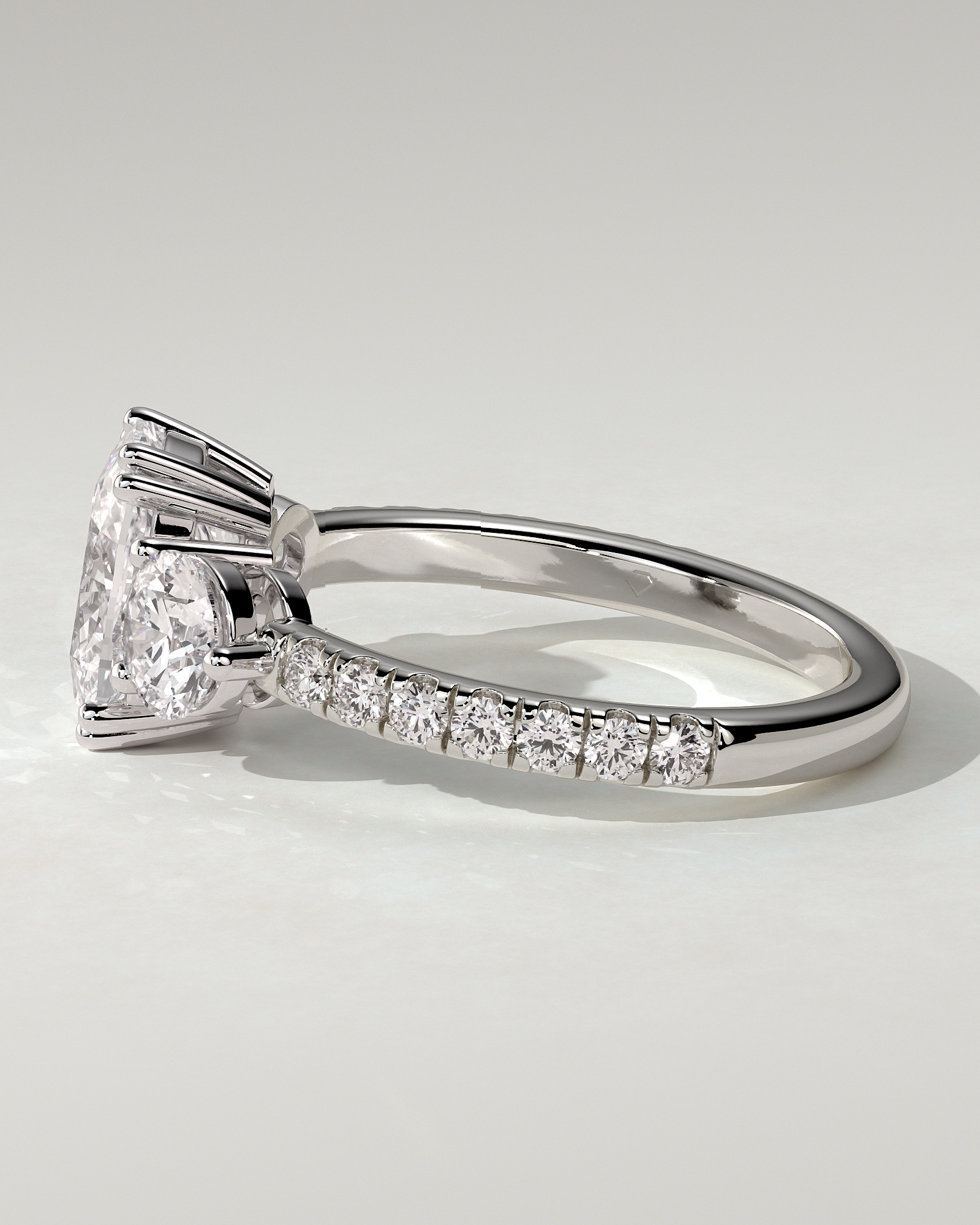 Meghan Trilogy Cushion Ring