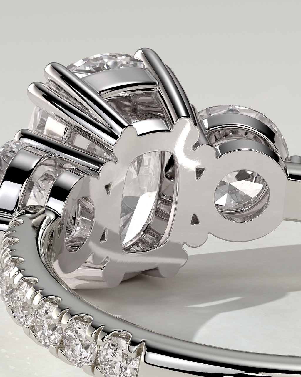 Meghan Trilogy Cushion Ring