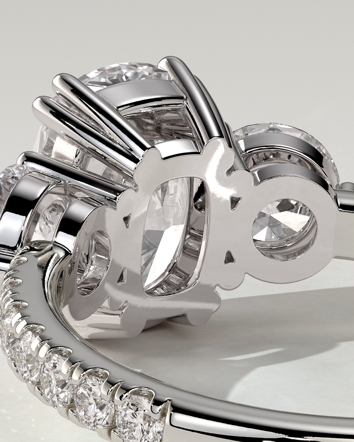 Meghan Trilogy Cushion Ring