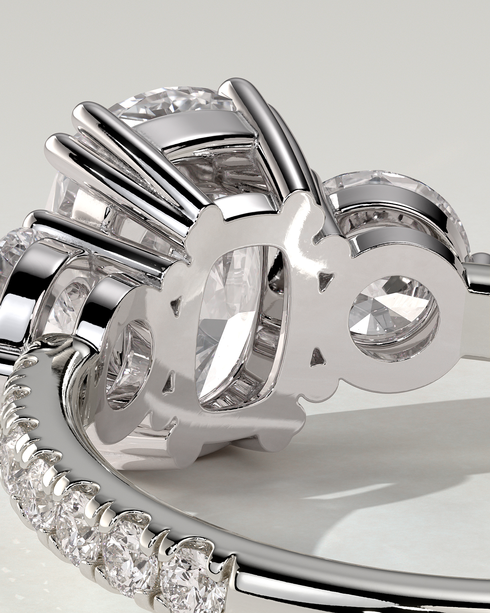Meghan Trilogy Cushion Ring