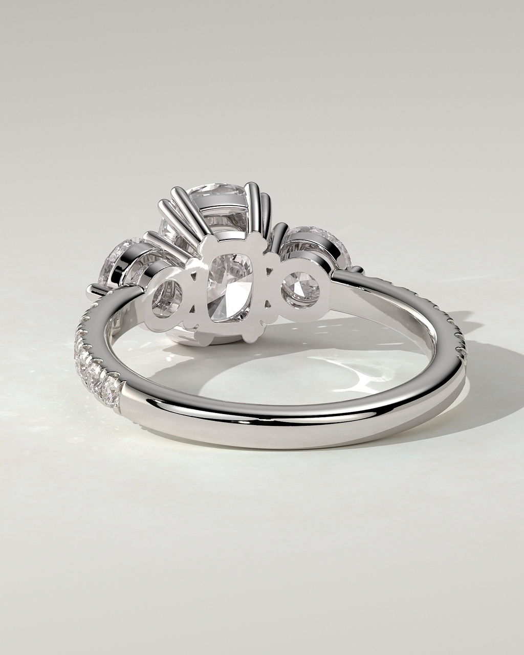 Meghan Trilogy Cushion Ring