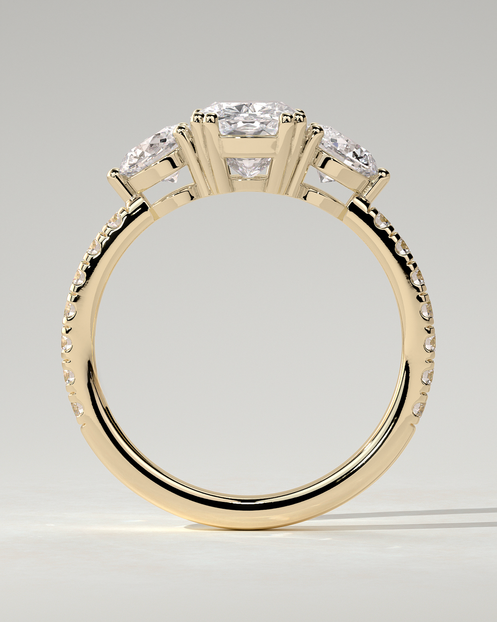 Meghan Trilogy Cushion Ring