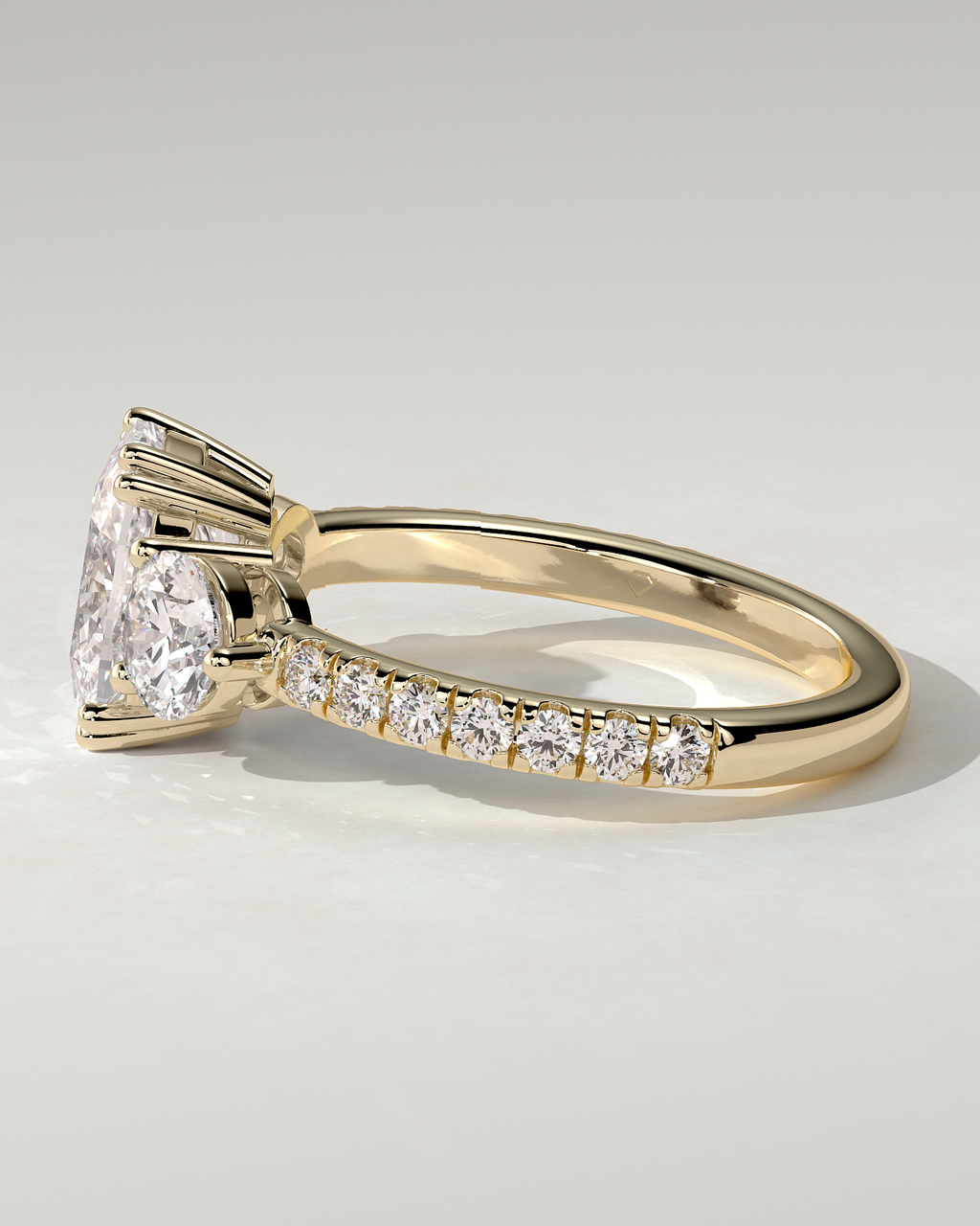 Meghan Trilogy Cushion Ring