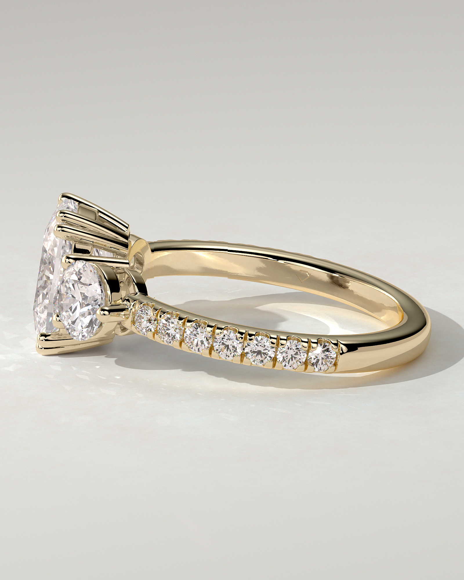 Meghan Trilogy Cushion Ring