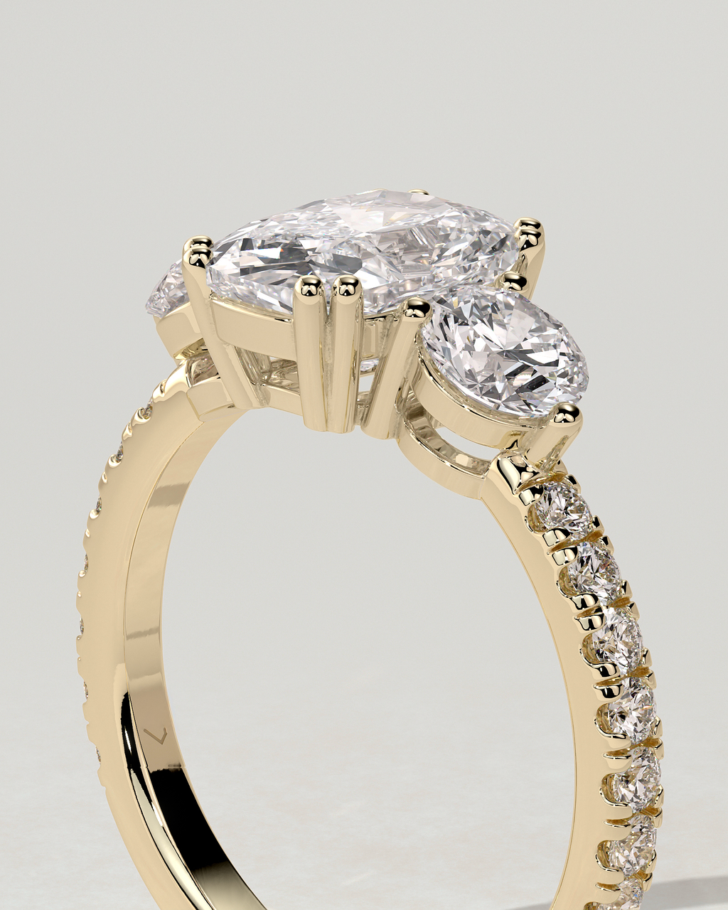 Meghan Trilogy Cushion Ring