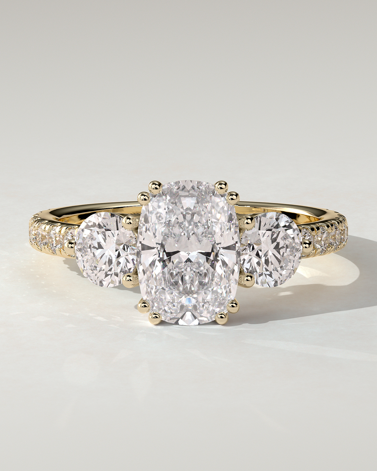 Meghan Trilogy Cushion Ring
