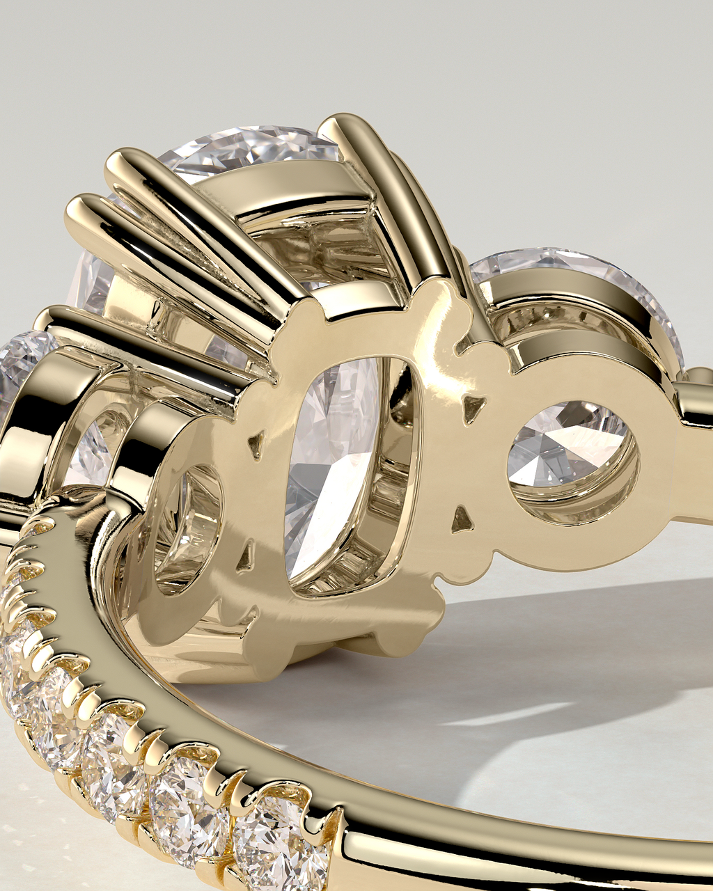 Meghan Trilogy Cushion Ring