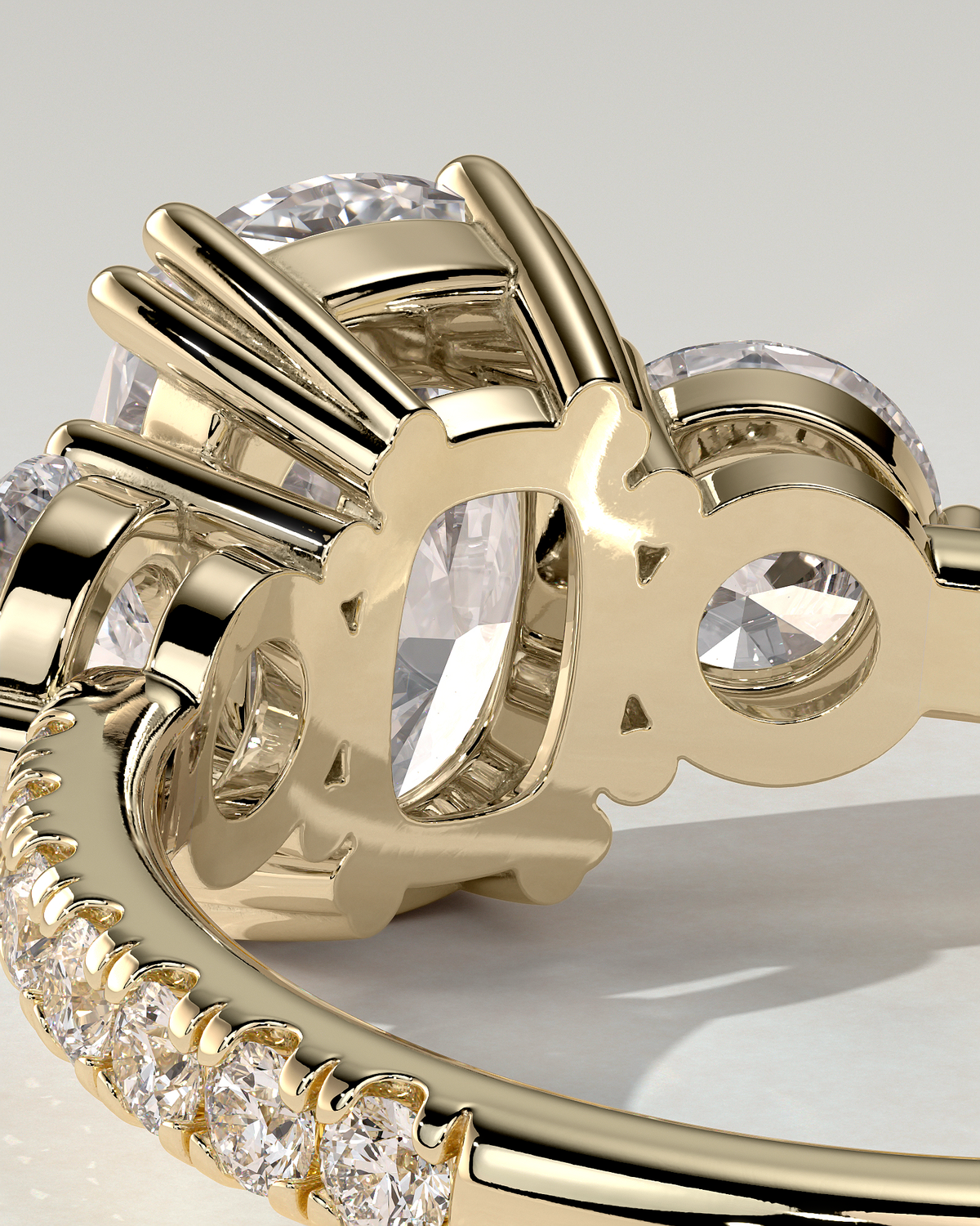 Meghan Trilogy Cushion Ring