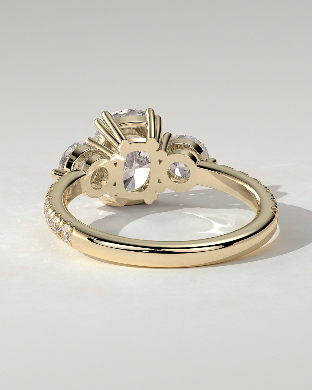 Meghan Trilogy Cushion Ring