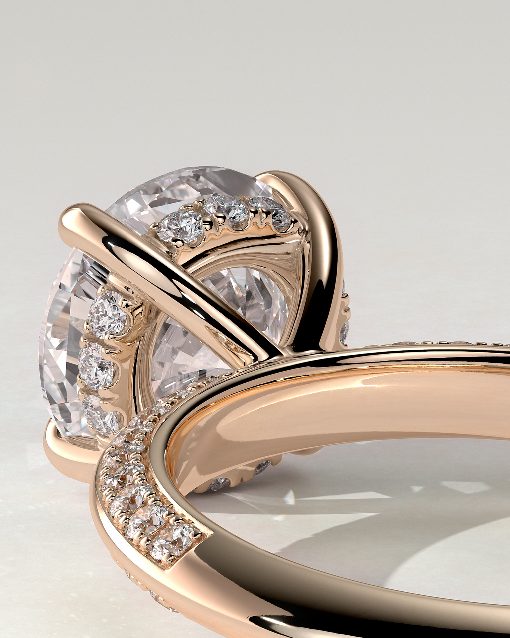 Melinda Solitaire Round Ring