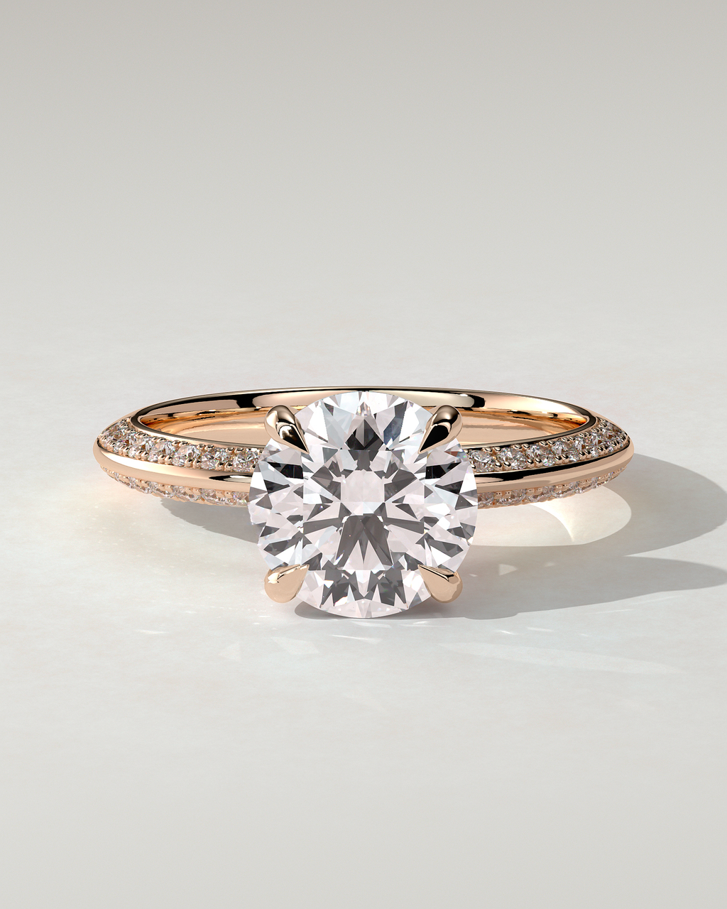 Melinda Solitaire Round Ring