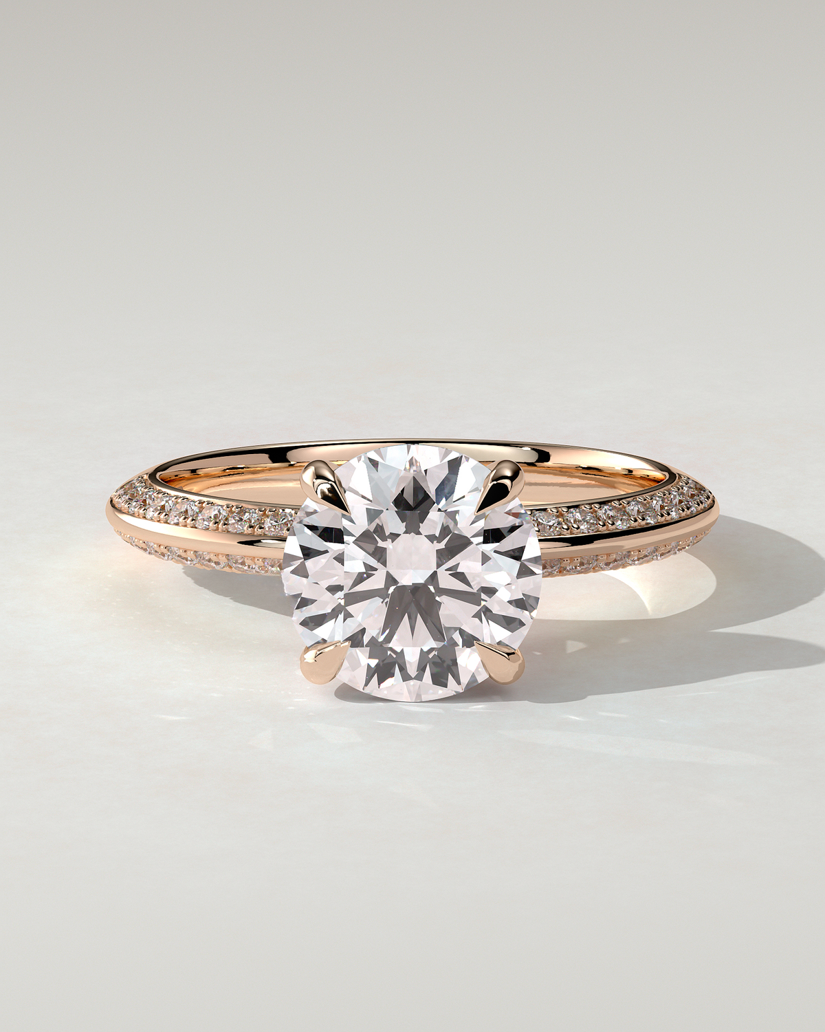 Melinda Solitaire Round Ring