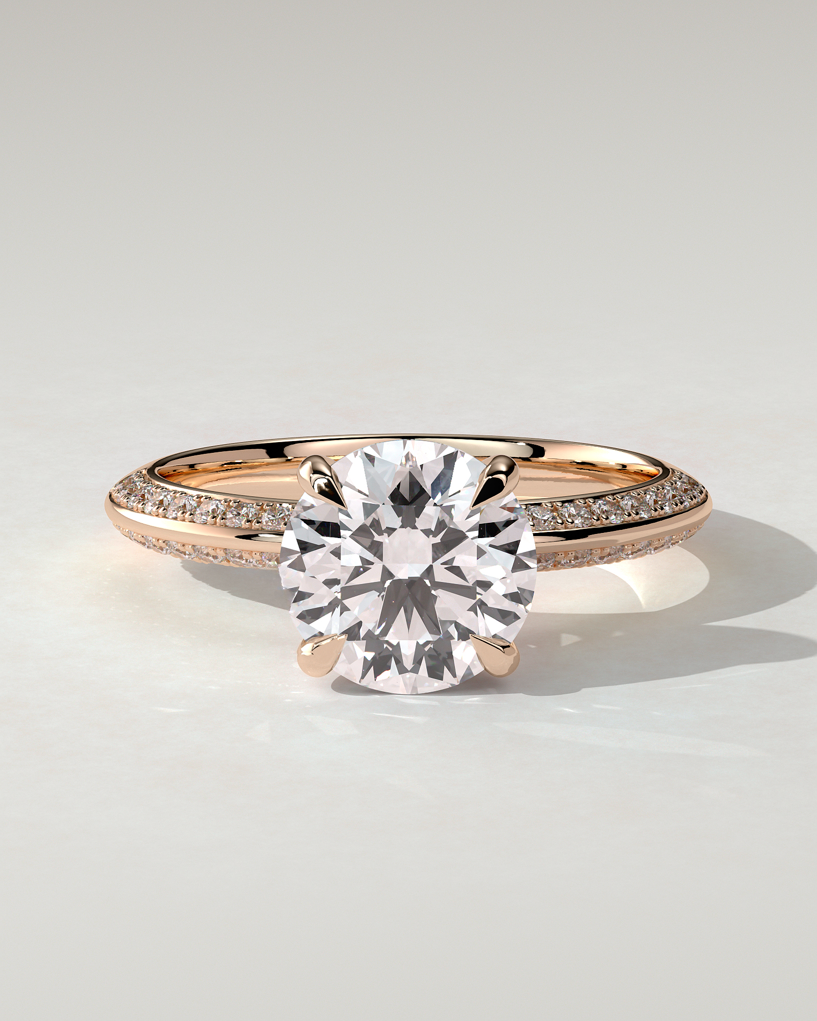 Melinda Solitaire Round Ring