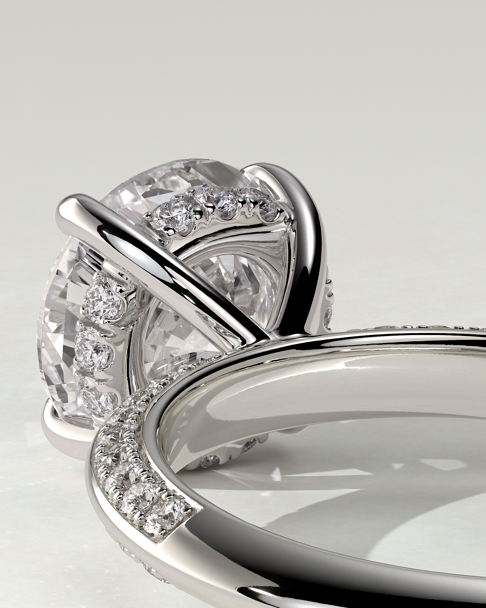 Melinda Solitaire Round Ring