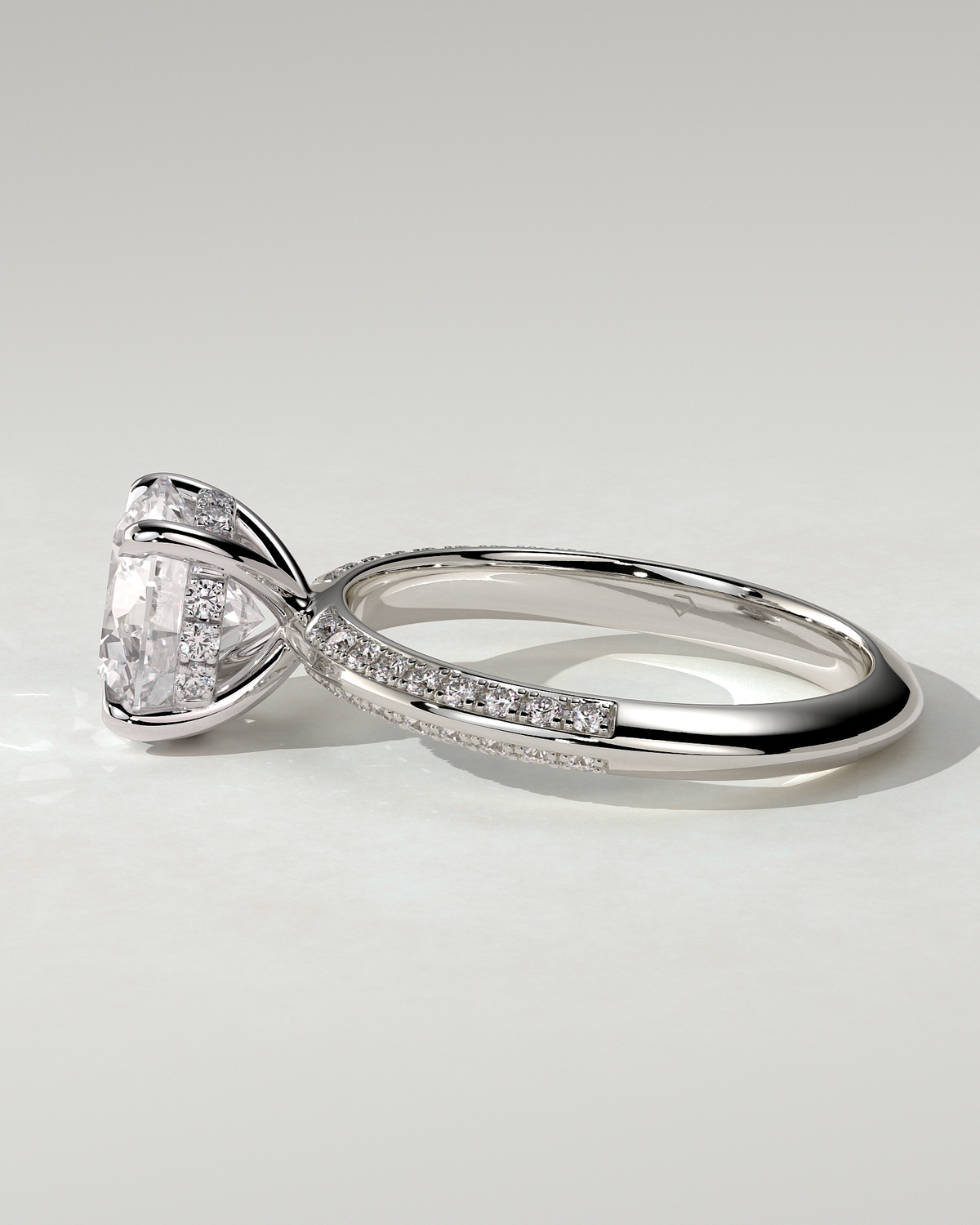 Melinda Solitaire Round Ring