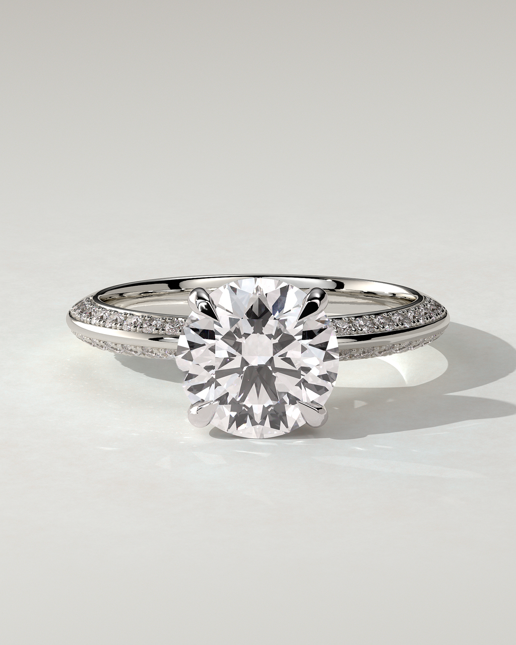 Melinda Solitaire Round Ring