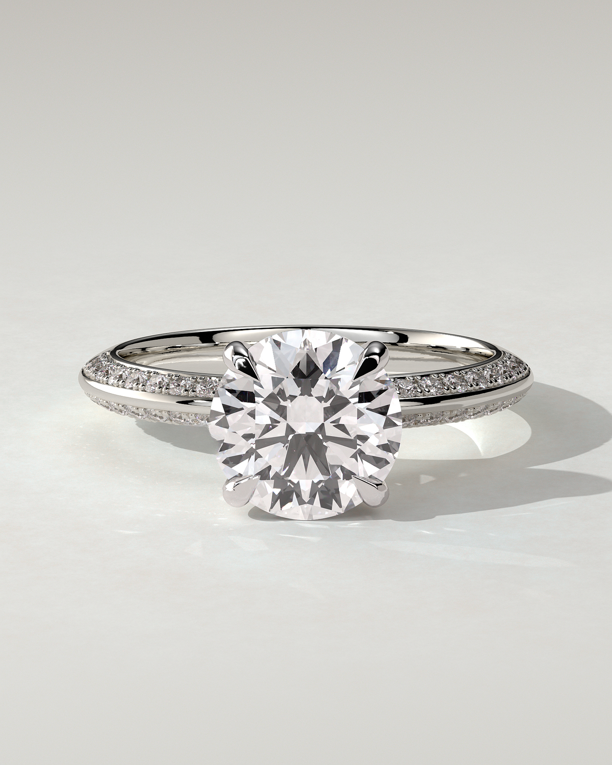 Melinda Solitaire Round Ring