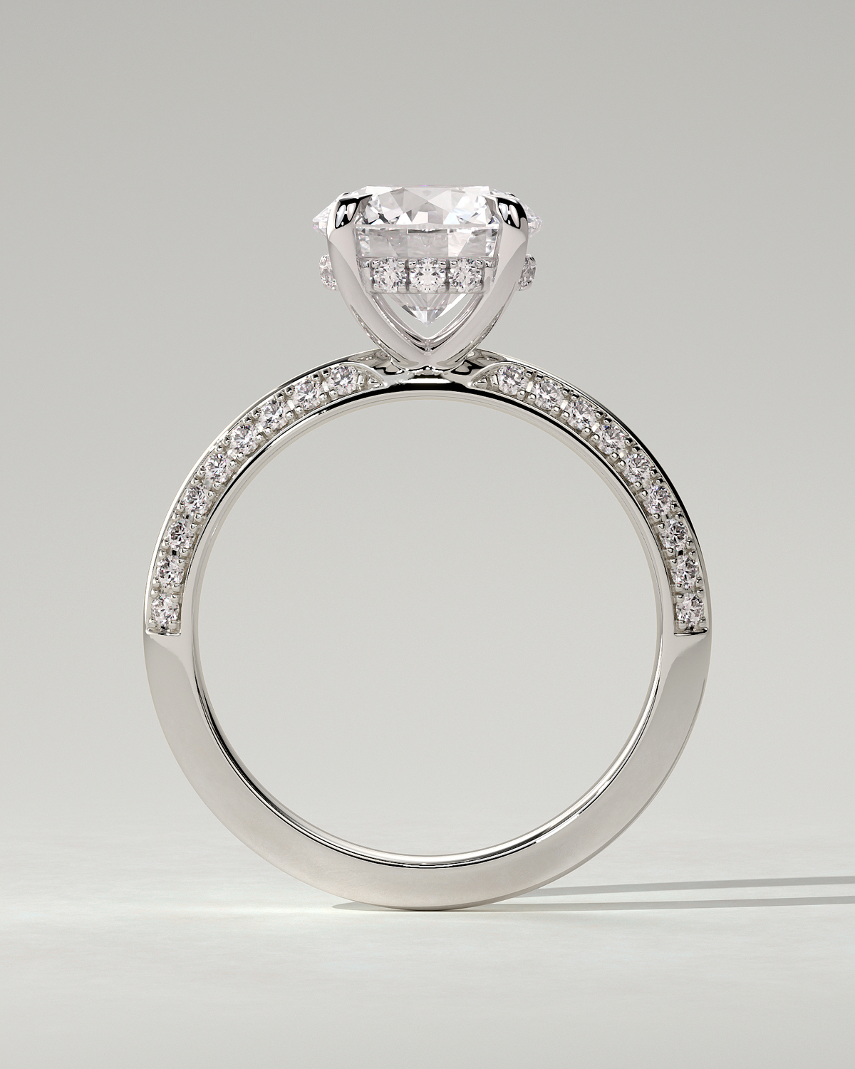 Melinda Solitaire Round Ring