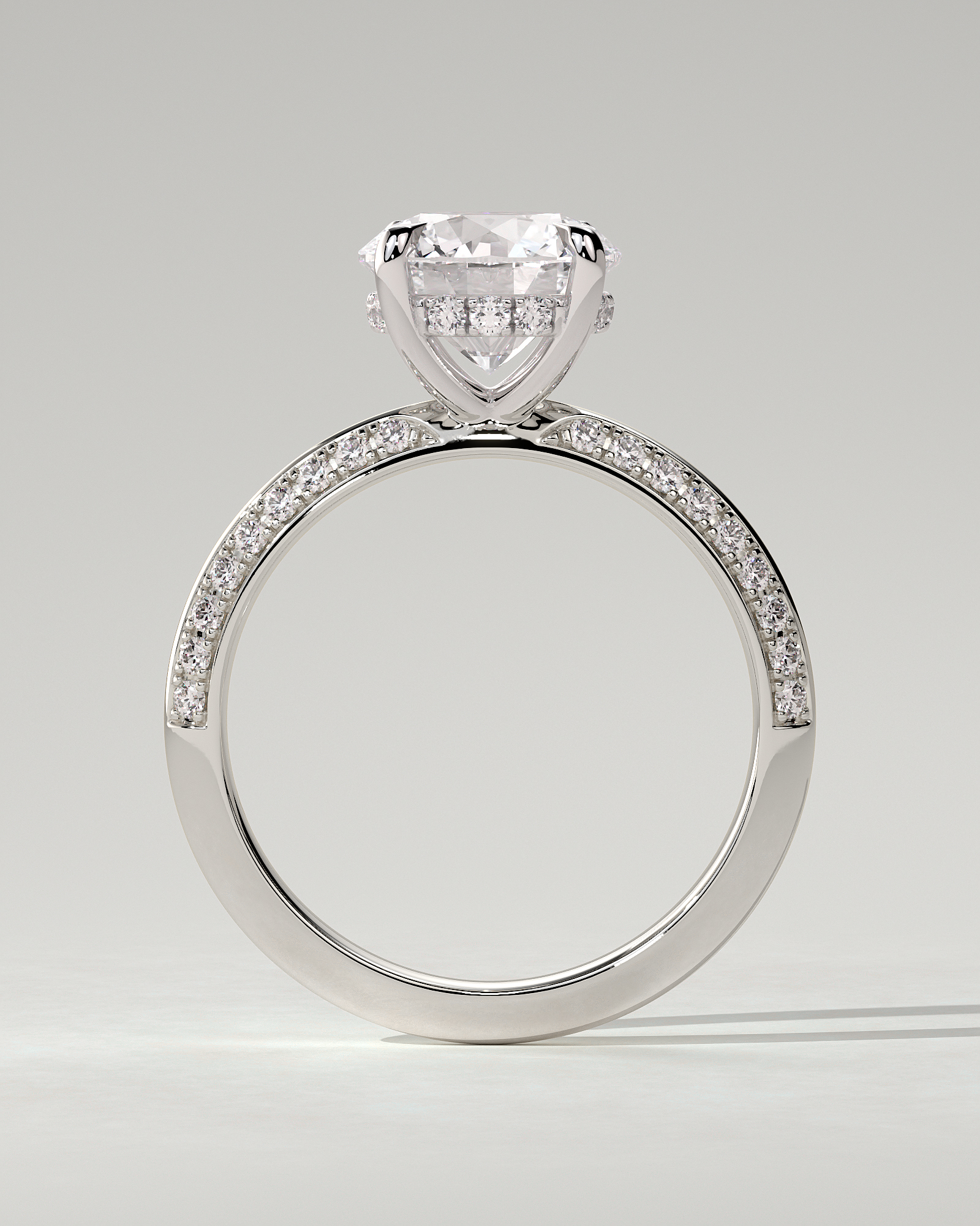 Melinda Solitaire Round Ring