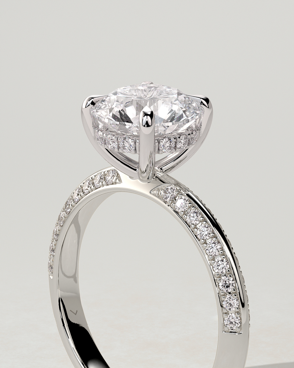 Melinda Solitaire Round Ring
