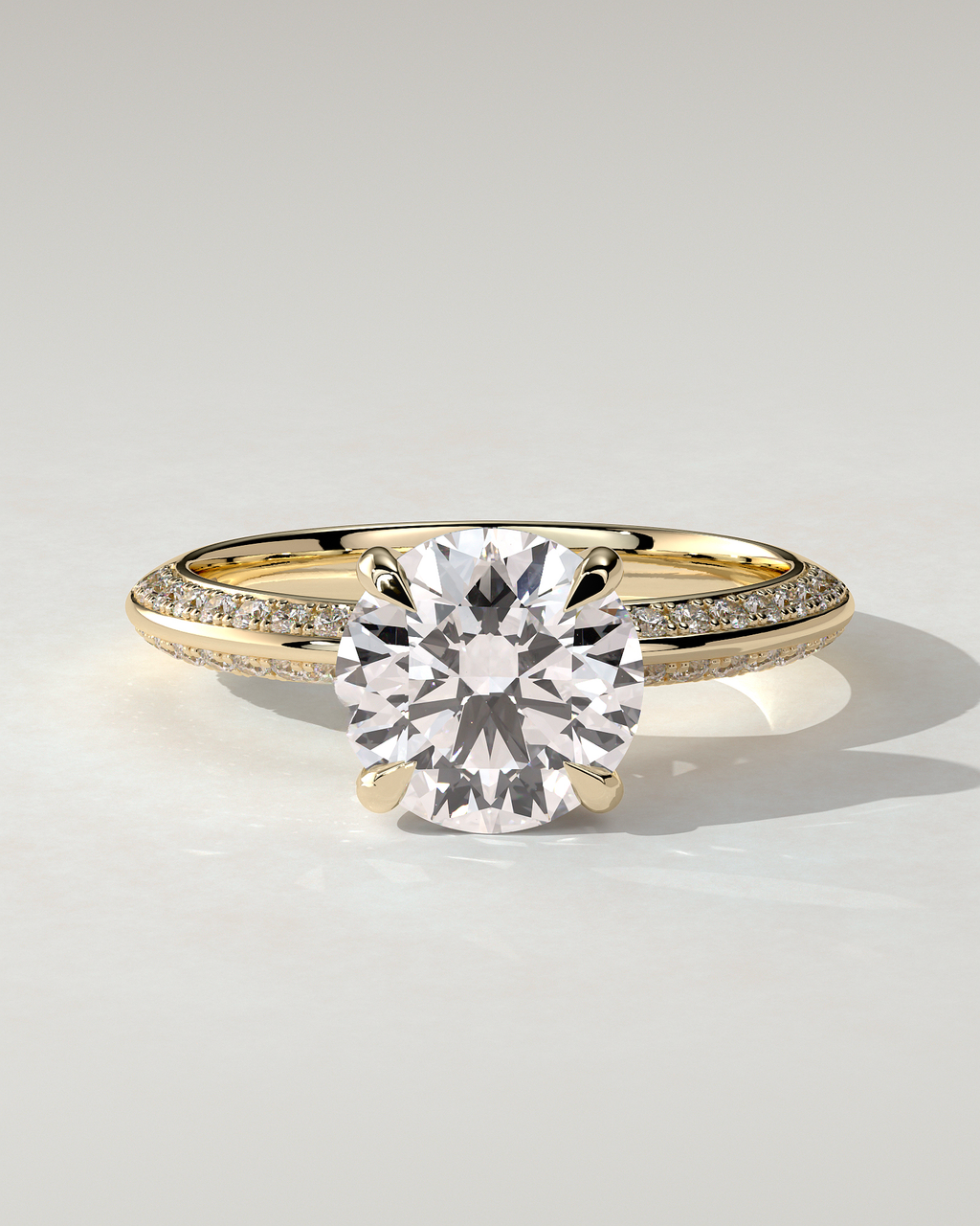 Melinda Solitaire Round Ring