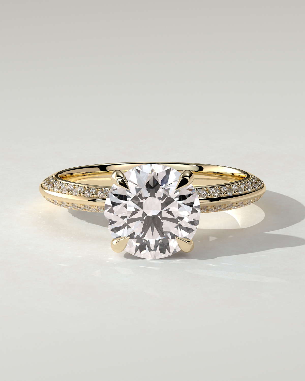 Melinda Solitaire Round Ring
